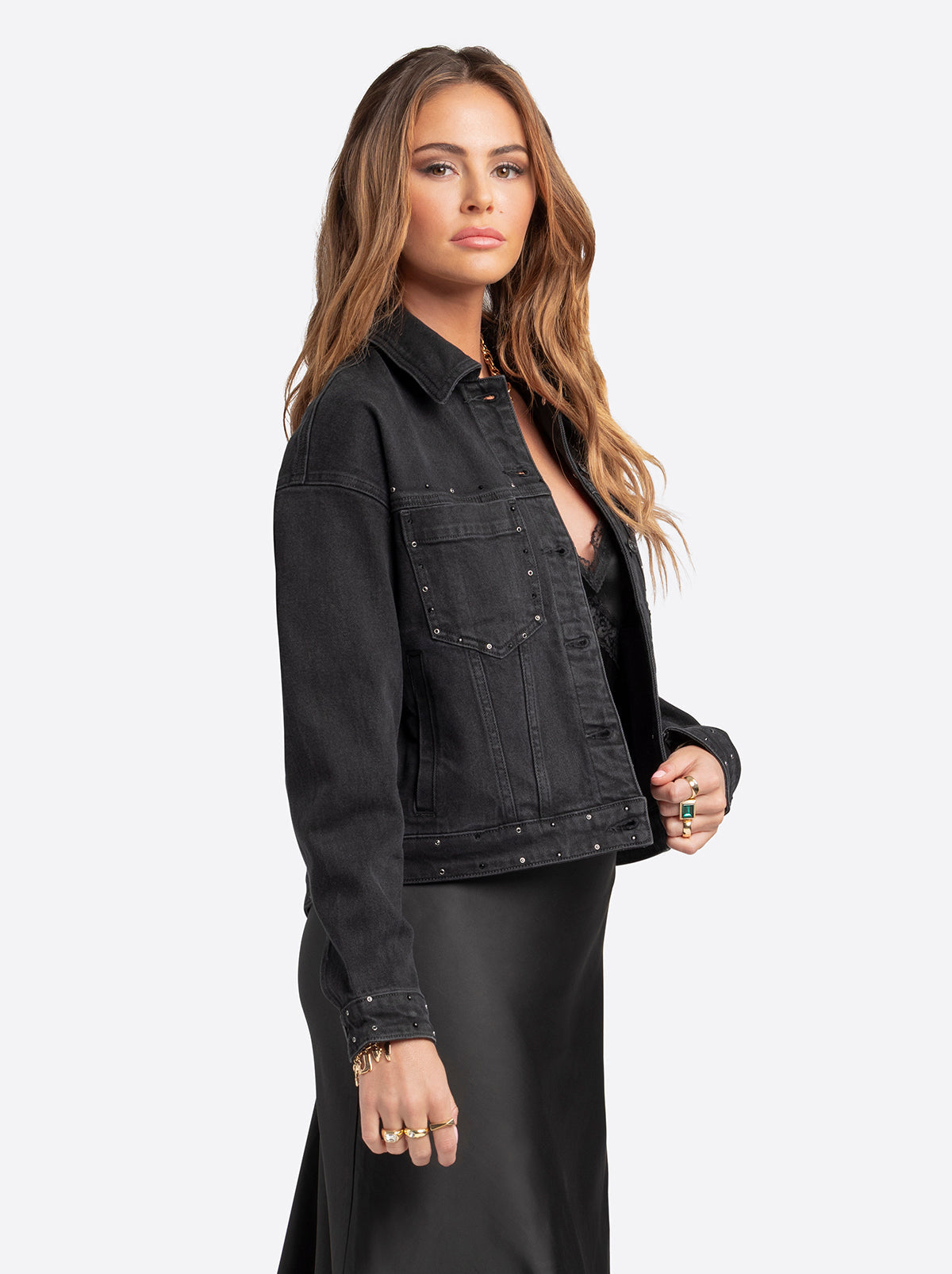 Jessica Simpson Jessica Simpson 2.0 Trucker Jacket in Luminous