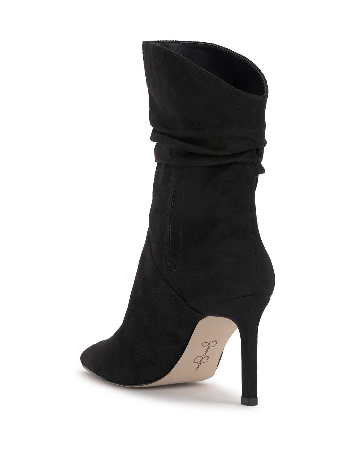 Jessica Simpson Elisti Scrunch Bootie in Black Suede