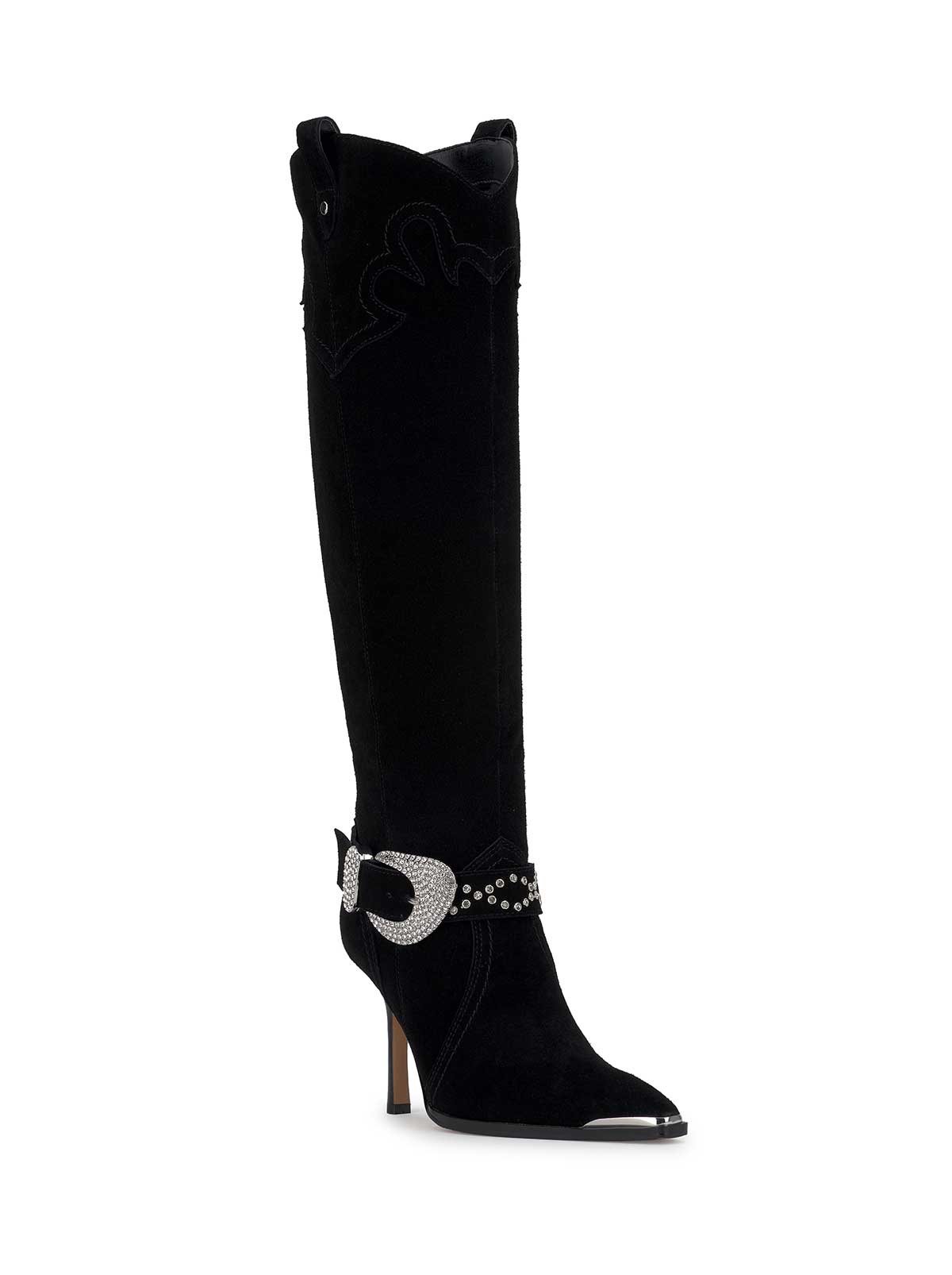 Jessica Simpson Kenzin Tall Boot in Black Suede