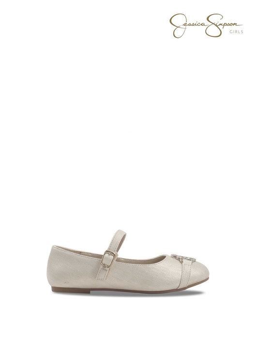 Jessica Simpson Girls Amy Ivie Flat in Champange