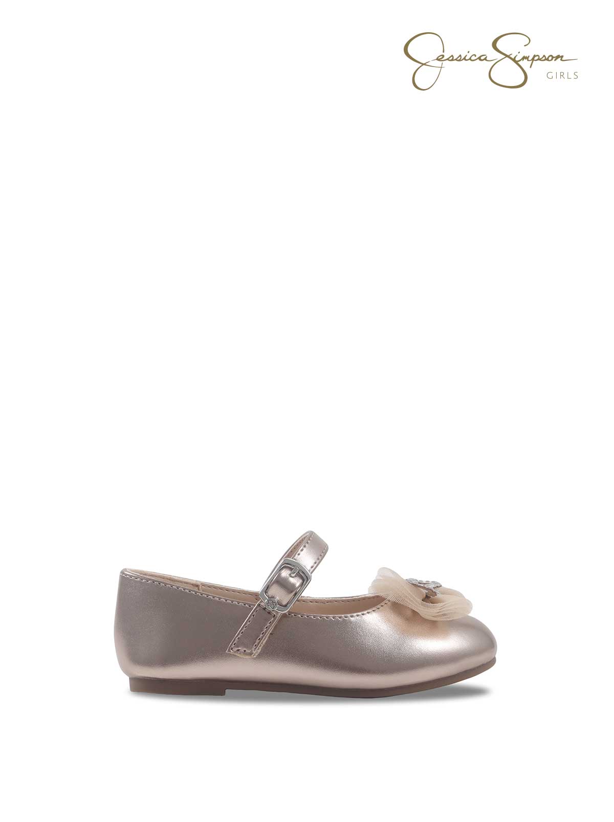 Jessica Simpson Toddler Amy Bow Ballet Flat in Champagne