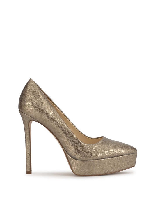 Jessica Simpson Sinelia Platform Pump in Bronze