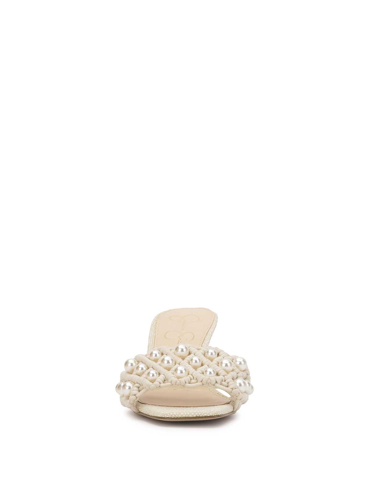 Jessica Simpson Cameleah Heeled Sandal in Cream