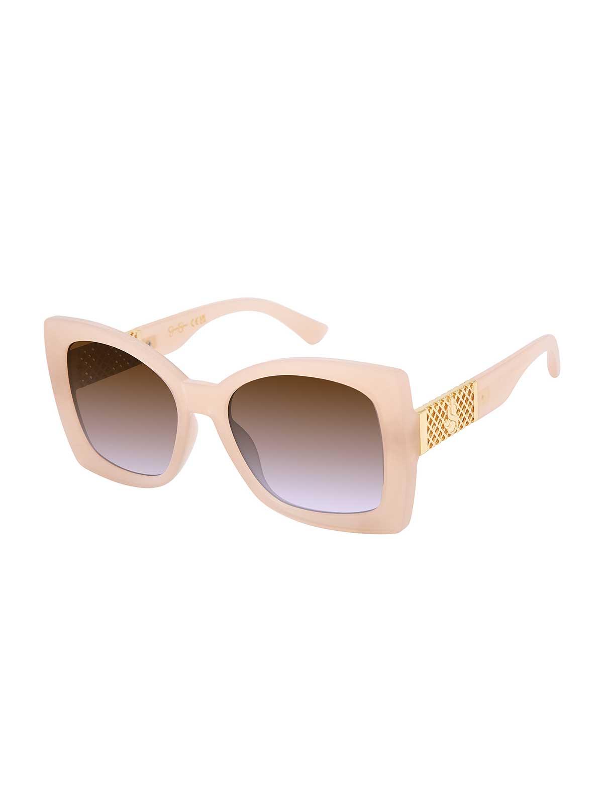 Jessica Simpson Butterfly Glam Sunglasses in Nude