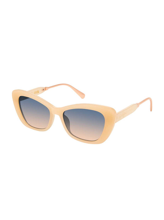 Jessica Simpson City Chic Cat Eye Sunglasses in Nude