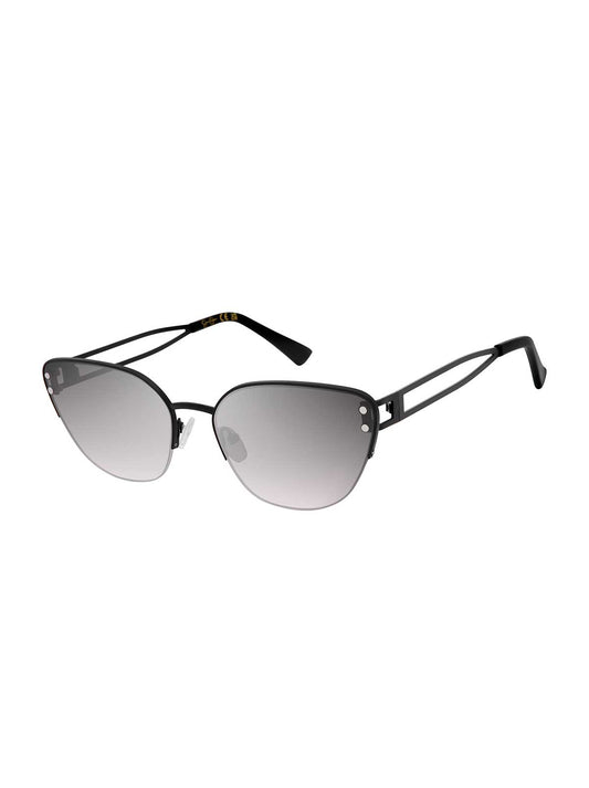 Jessica Simpson Metal Cutout Cat Eye Sunglasses in Blackout