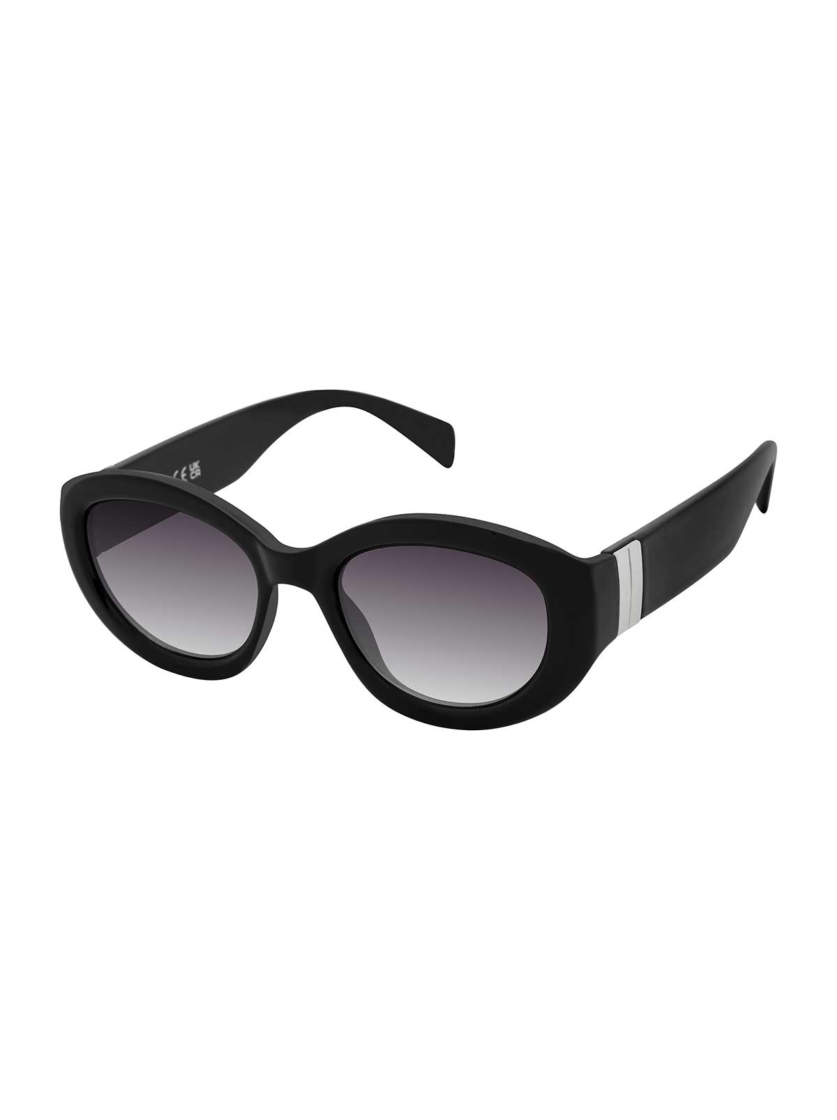 Jessica Simpson Midnight Muse Oval Sunglasses in Black