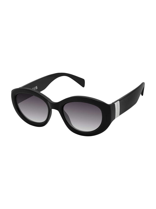 Jessica Simpson Midnight Muse Oval Sunglasses in Black