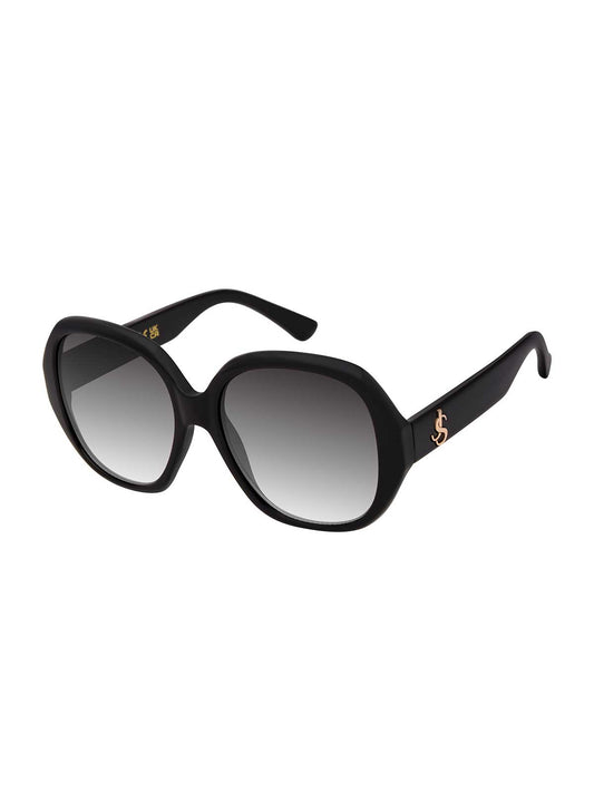 Jessica Simpson Polished Round Sunglasses in Black