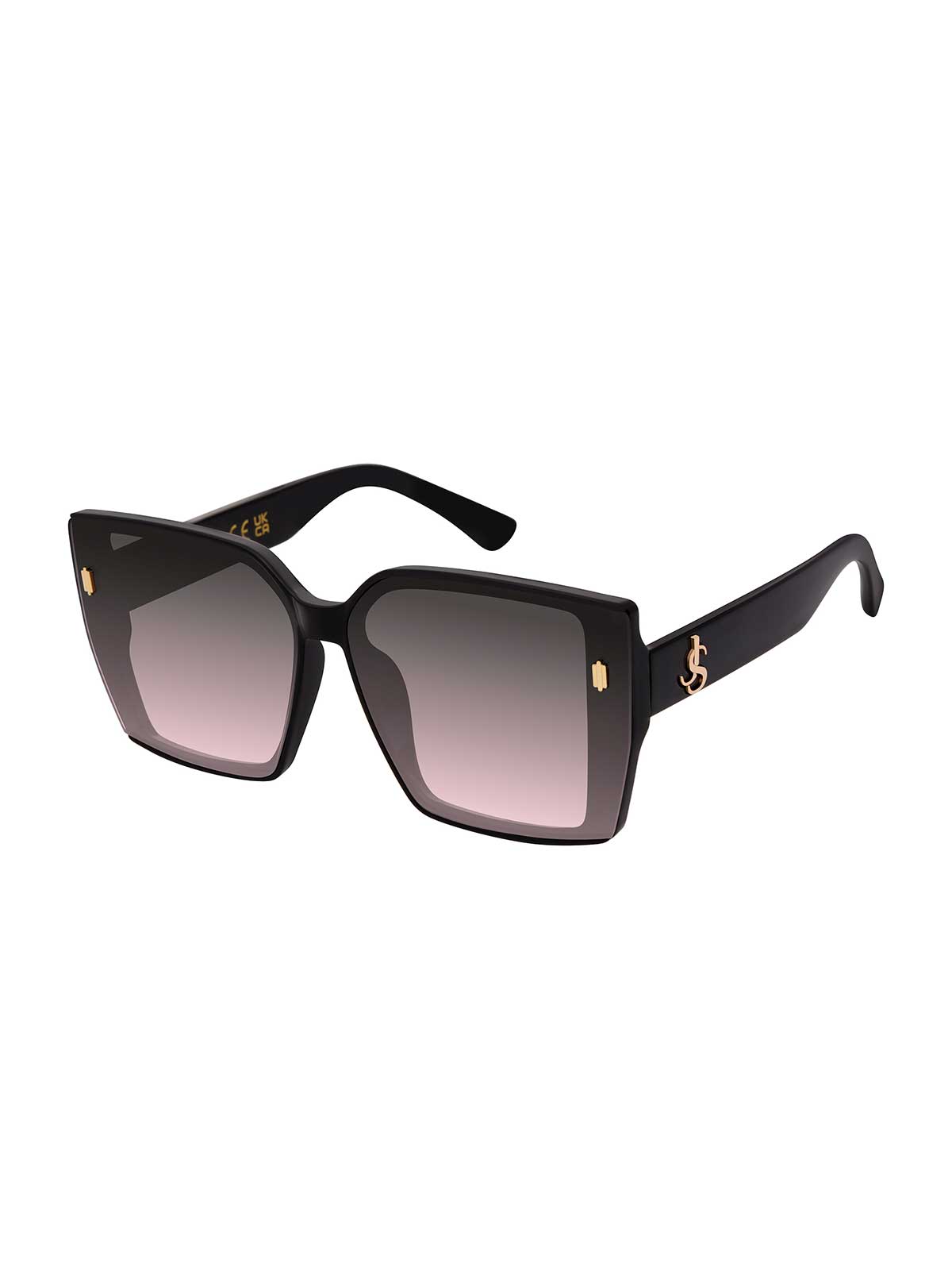 Jessica Simpson Runway-Ready Square Sunglasses in Black