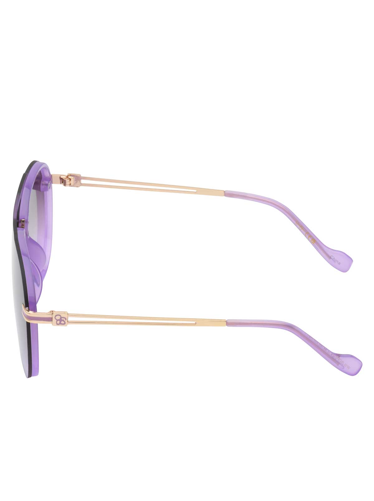 Jessica Simpson Metal Aviator Sunglasses in Light Purple
