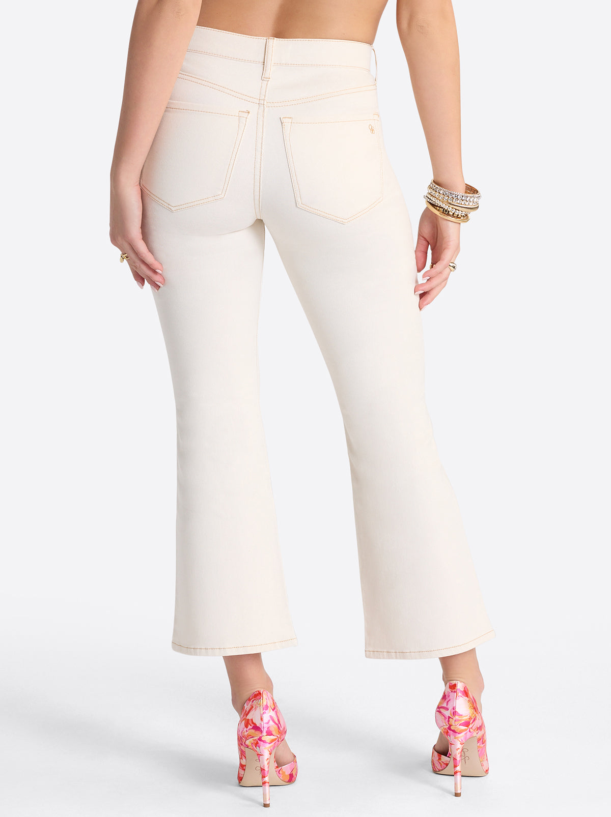 Jessica Simpson Charmed Ankle Flare in Ecru