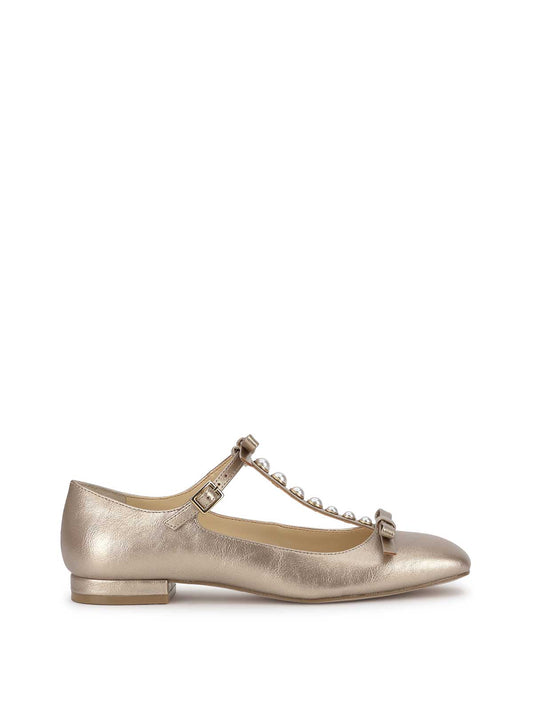 Jessica Simpson Jolliya Ballet Flat in Gold