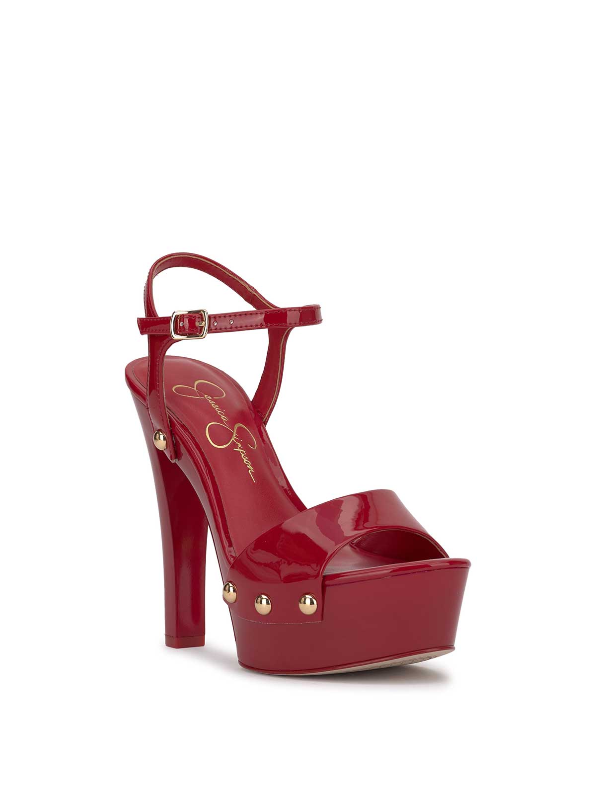 Jessica Simpson Calenta Studded Platform in Red Muse