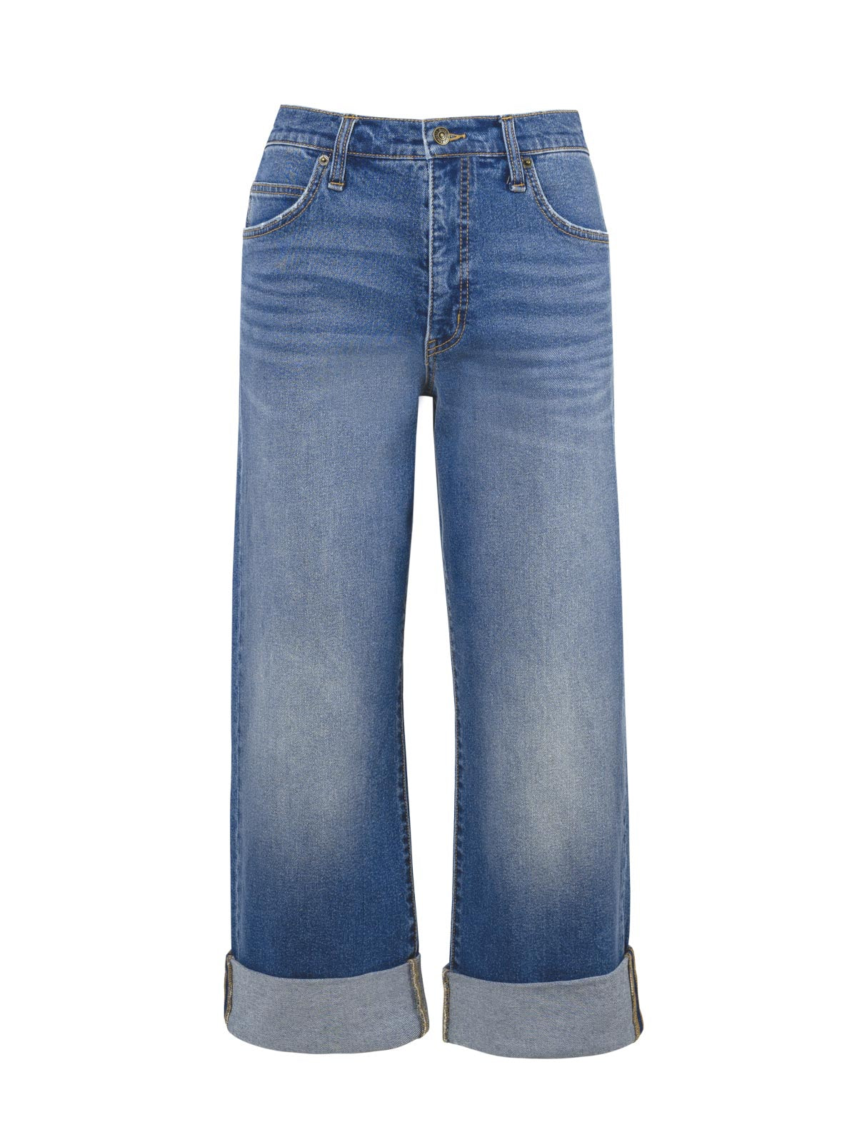 Jessica Simpson Valentine Wide Leg Boyfriend Jeans in High Road