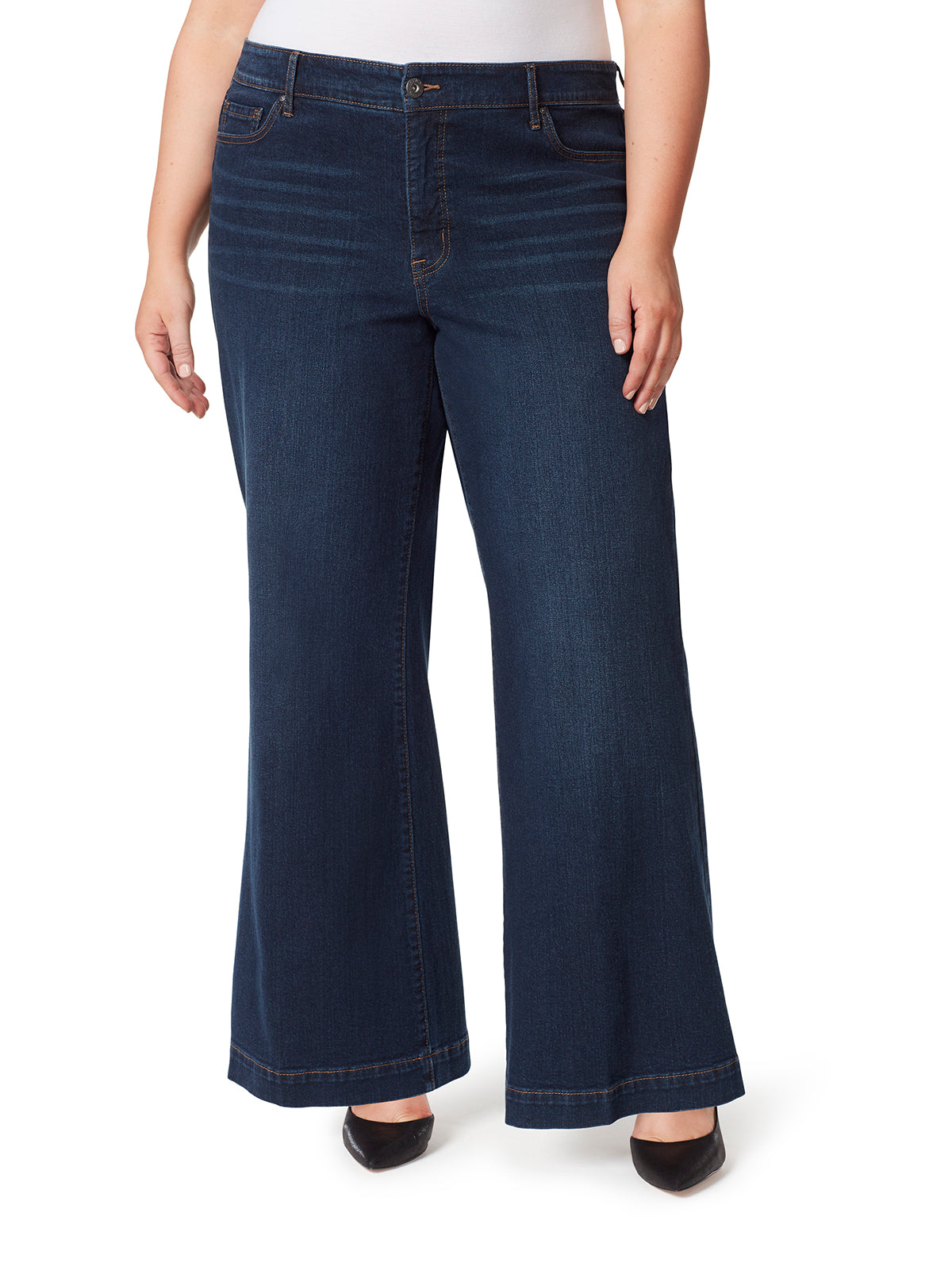 Jessica Simpson True Love Wide Leg Trouser Jeans in Ditto