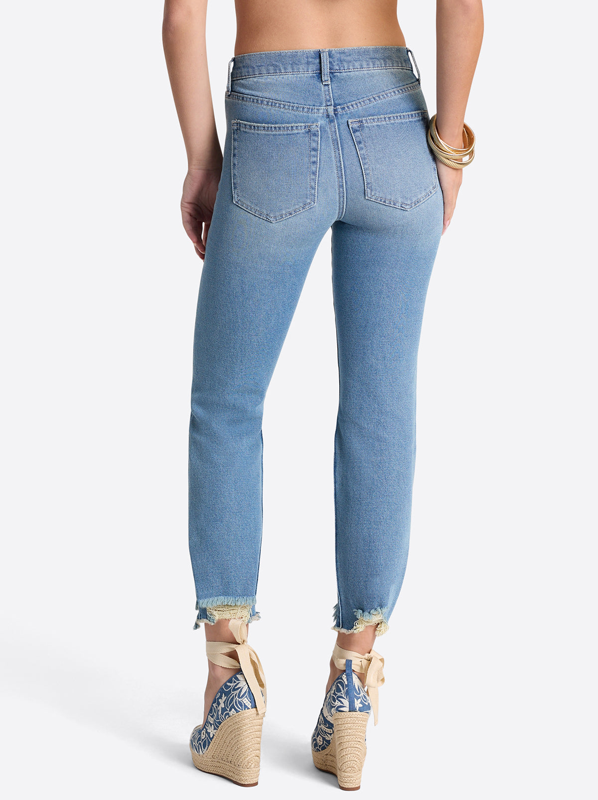 Jessica Simpson Harmony Straight High Rise Jeans in Incline