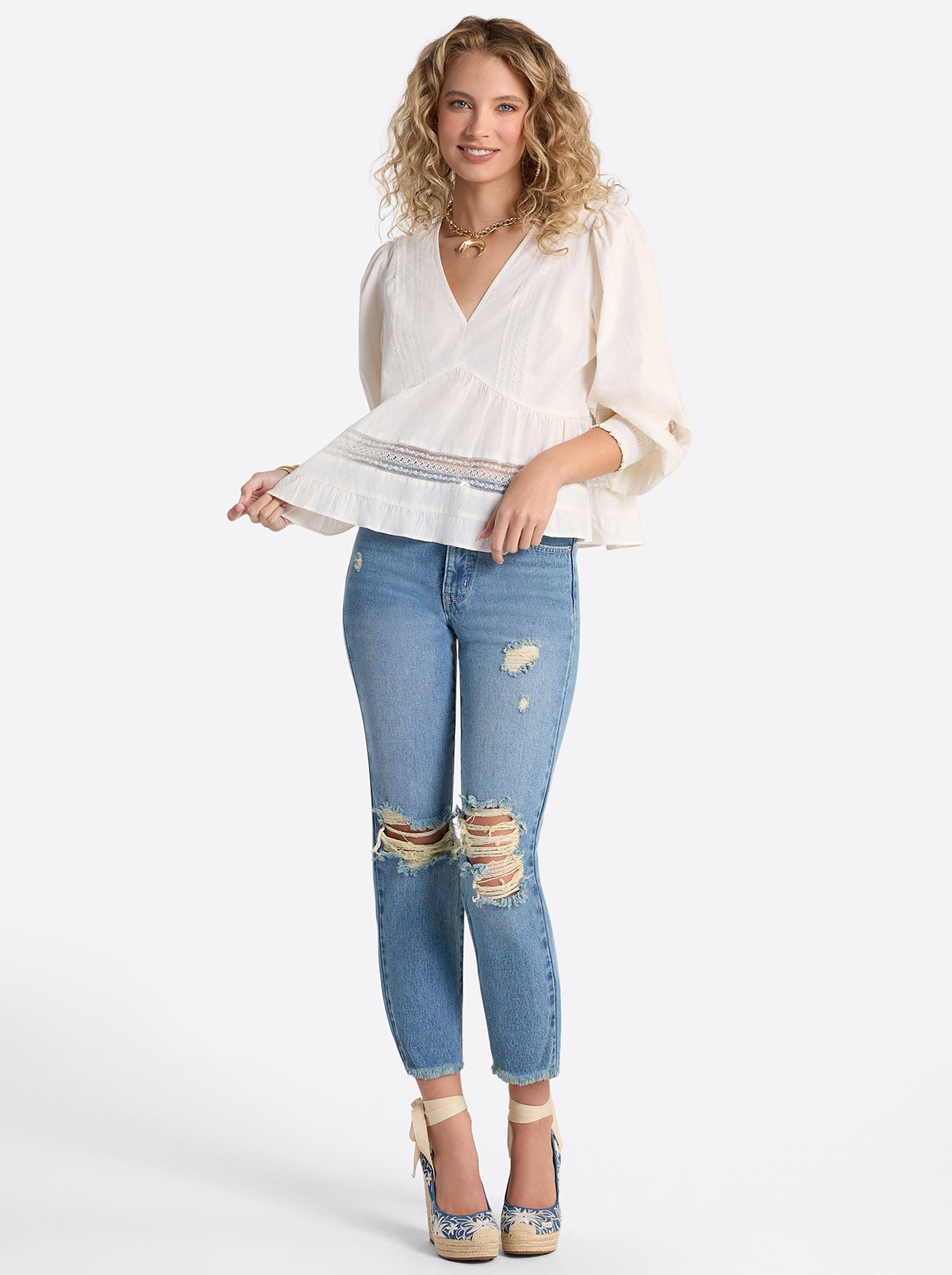 Jessica Simpson Harmony Straight High Rise Jeans in Incline