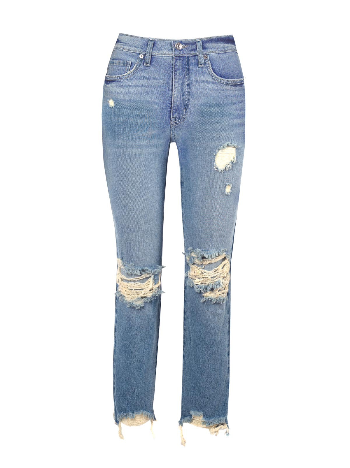 Jessica Simpson Harmony Straight High Rise Jeans in Incline
