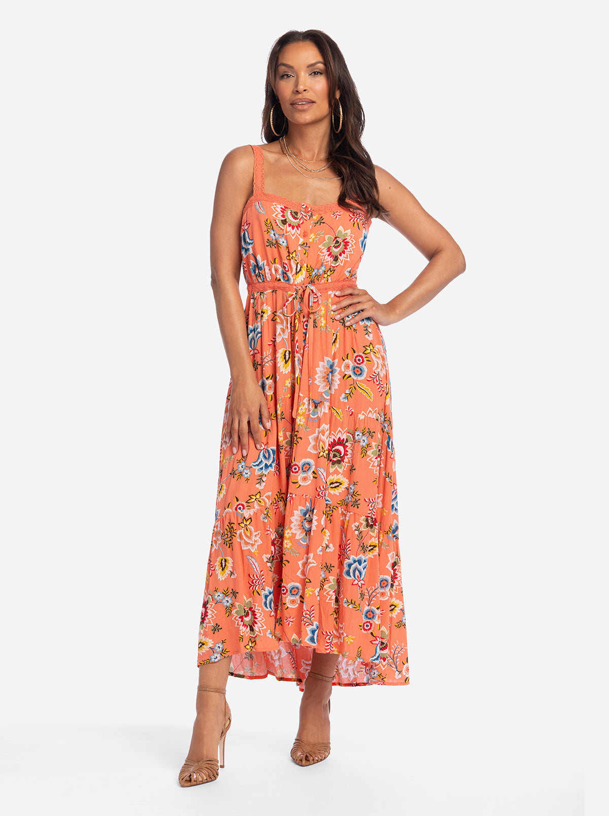 Jessica Simpson JS Jessica Simpson Sarita Maxi Dress in Emberglow Bohemian