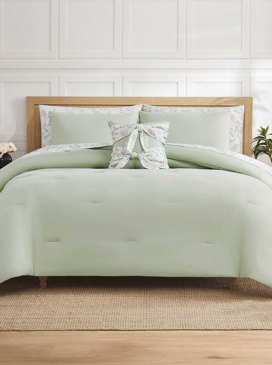 Jessica Simpson Felicity Sage Floral Bed in a Bag