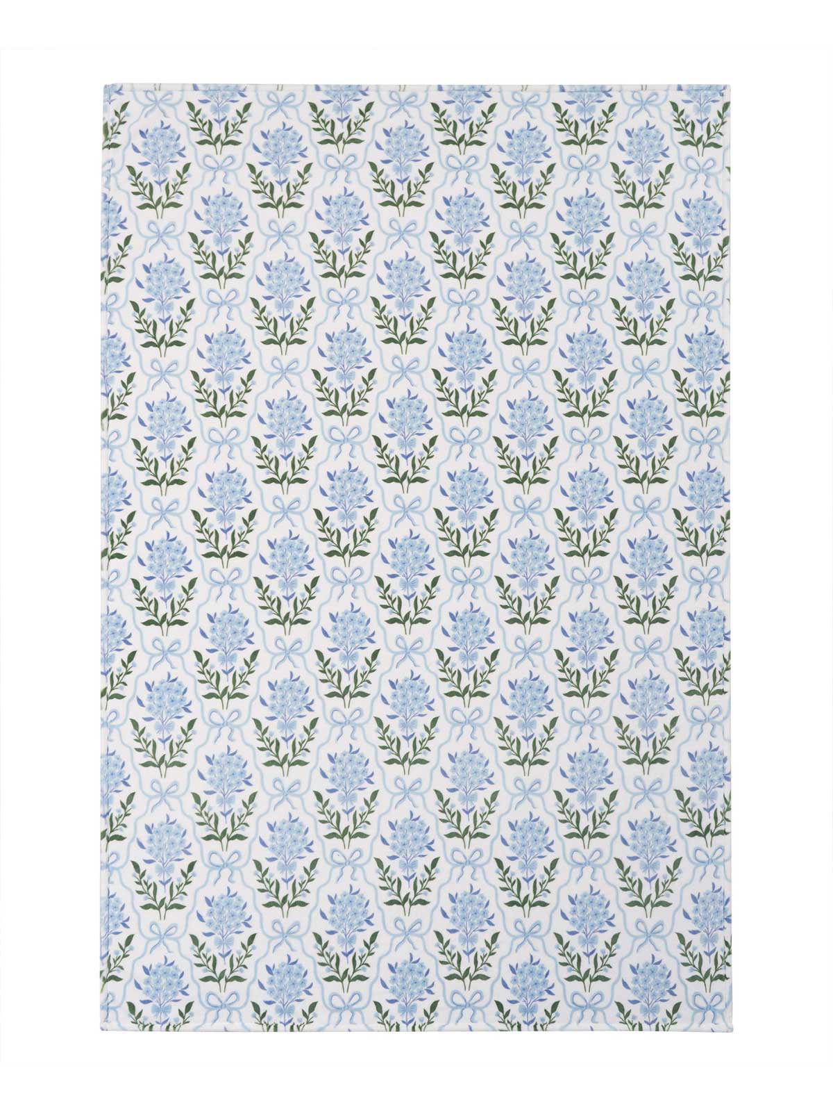 Jessica Simpson Plush Throw Blanket in Bow Floral Trellis Blue