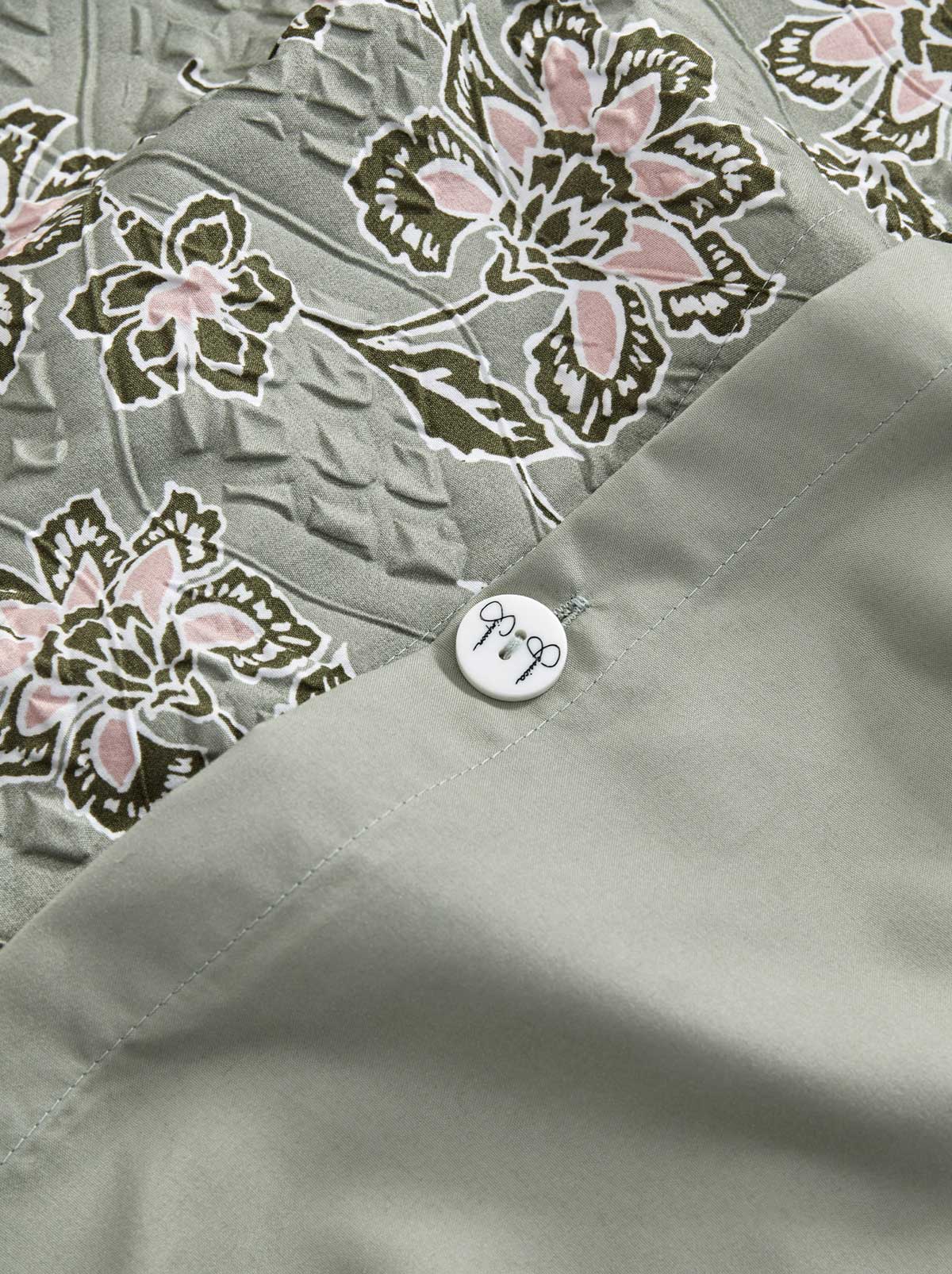 Jessica Simpson Botanical Embossed Print Duvet Cover Set