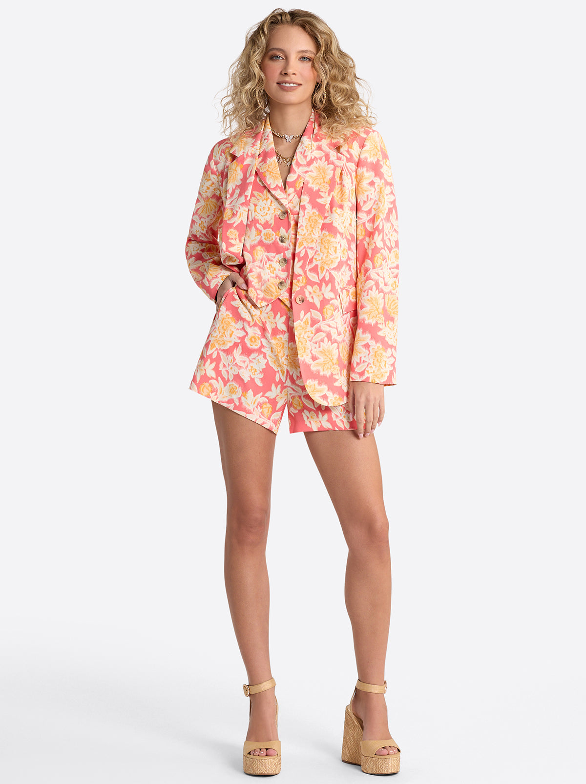 Jessica Simpson Kailani Blazer in Dubarry Prairie Clusters