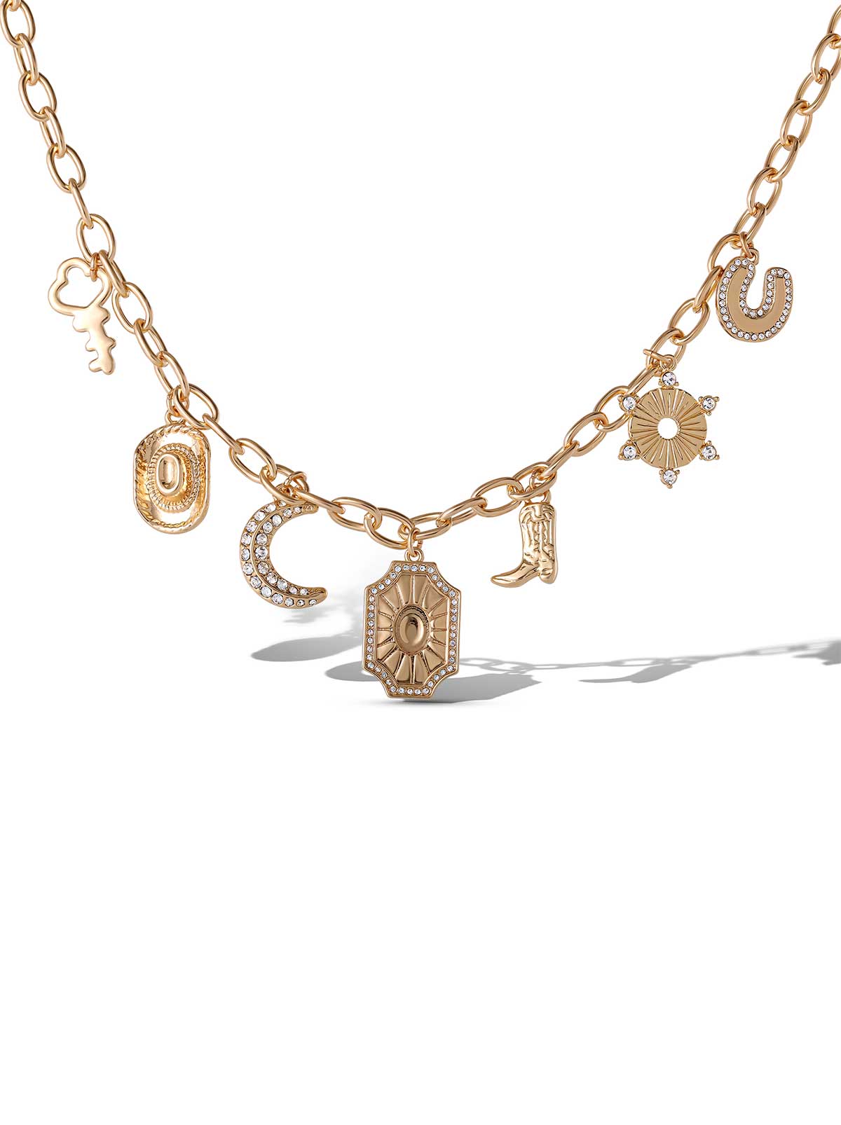 Jessica Simpson Multi Charms Necklace
