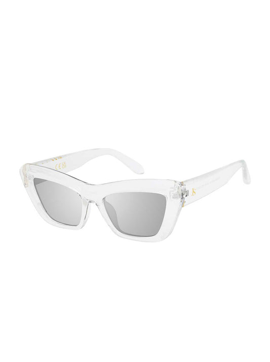 Jessica Simpson Bold Cat-Eye Sunglasses in Crystal