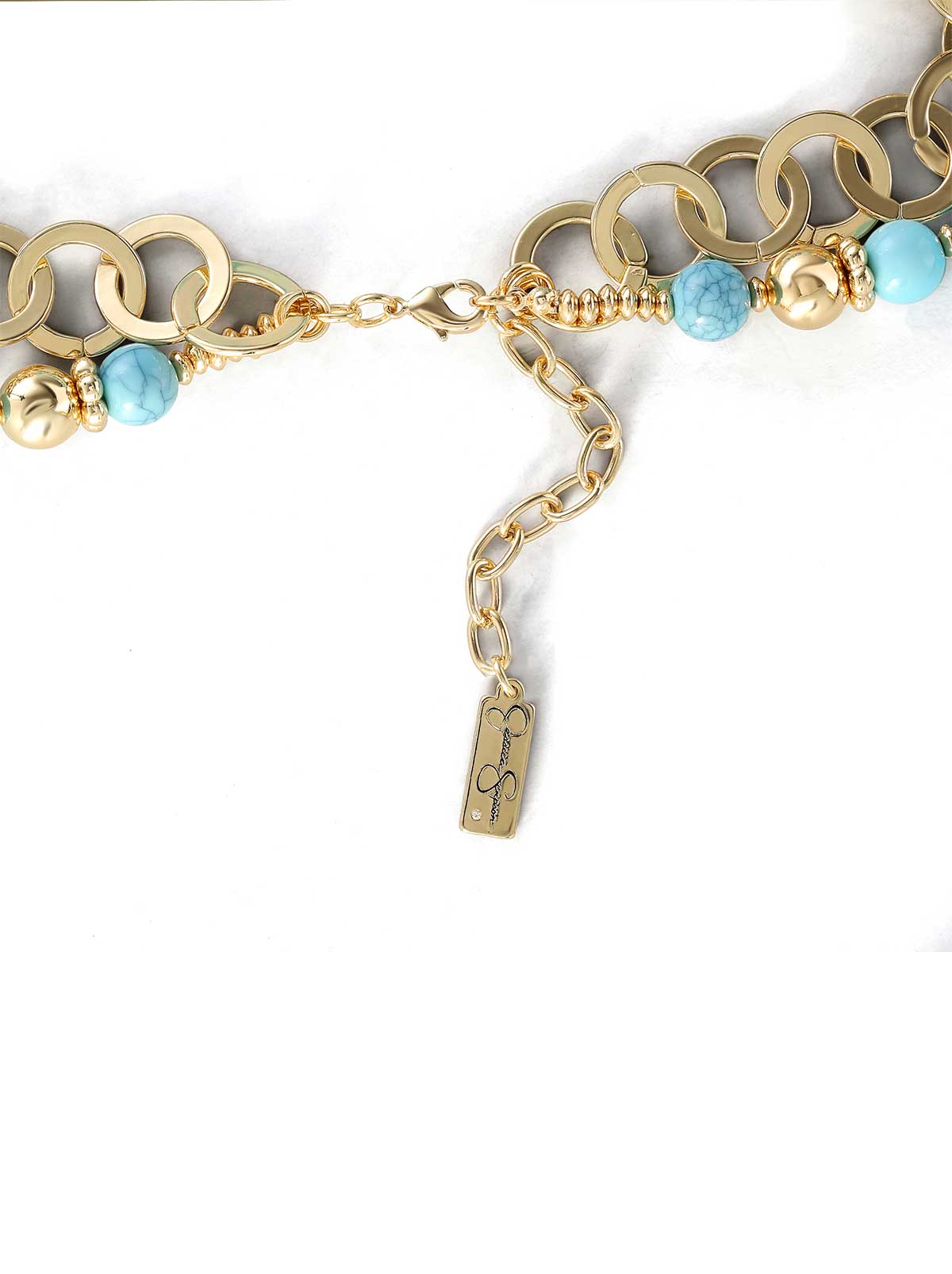 Jessica Simpson Layered Necklace with Turquoise Beads
