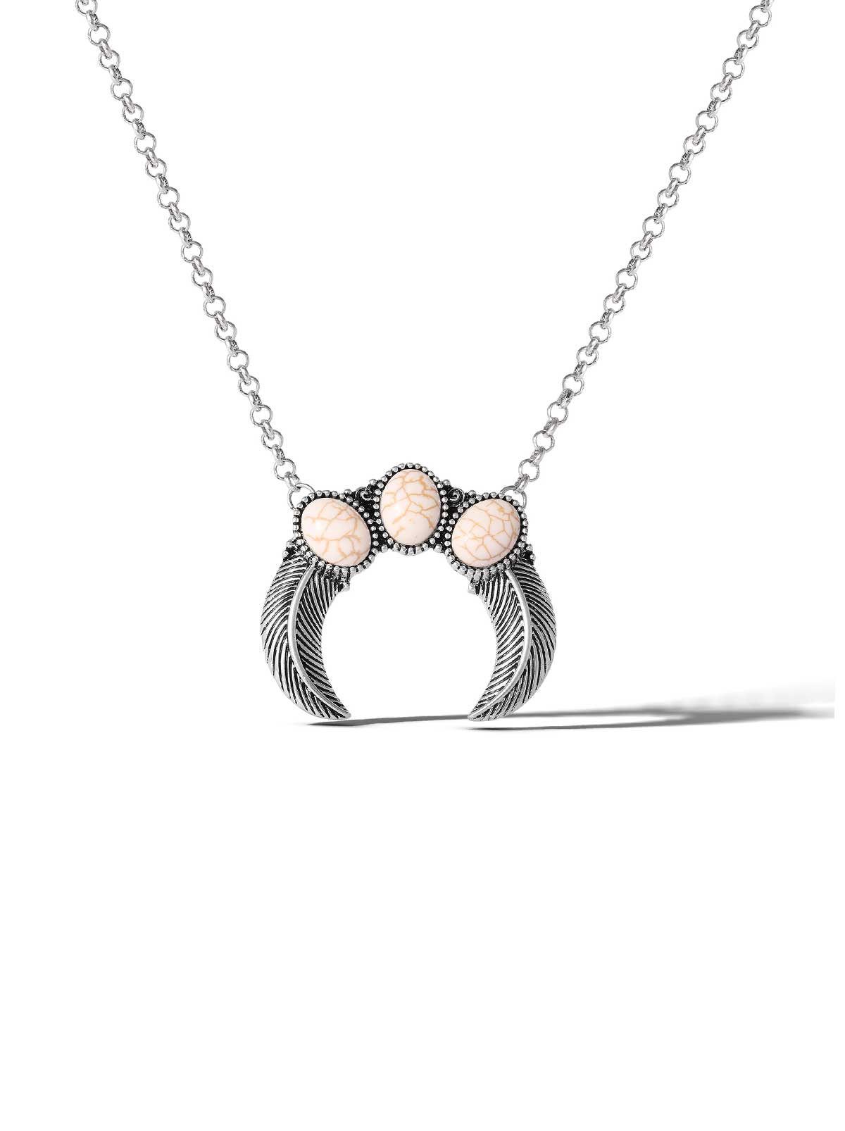 Jessica Simpson Stone Horn Necklace