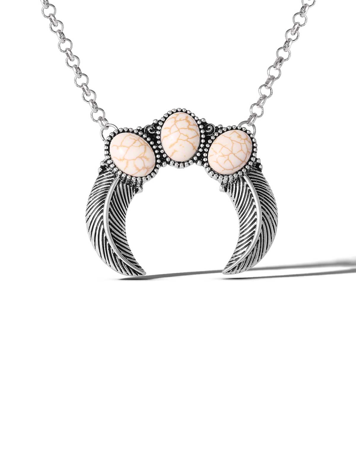 Jessica Simpson Stone Horn Necklace