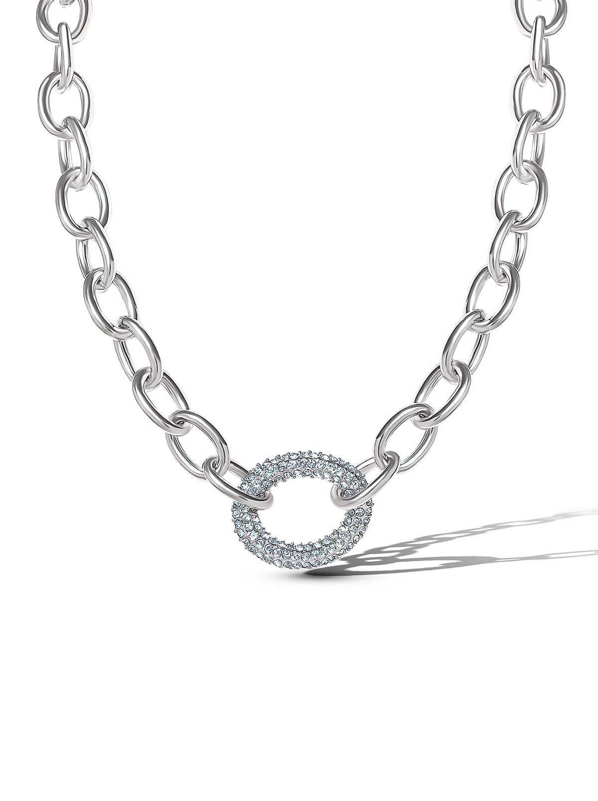 Jessica Simpson Overized Link Pendant Necklace