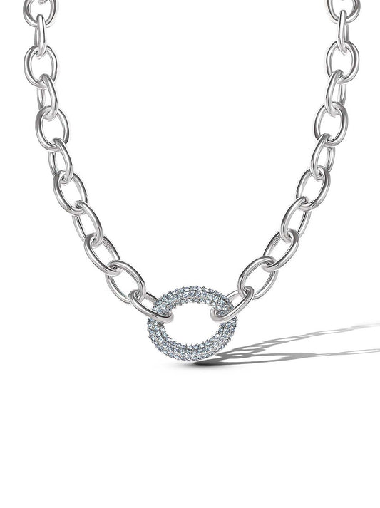 Jessica Simpson Overized Link Pendant Necklace