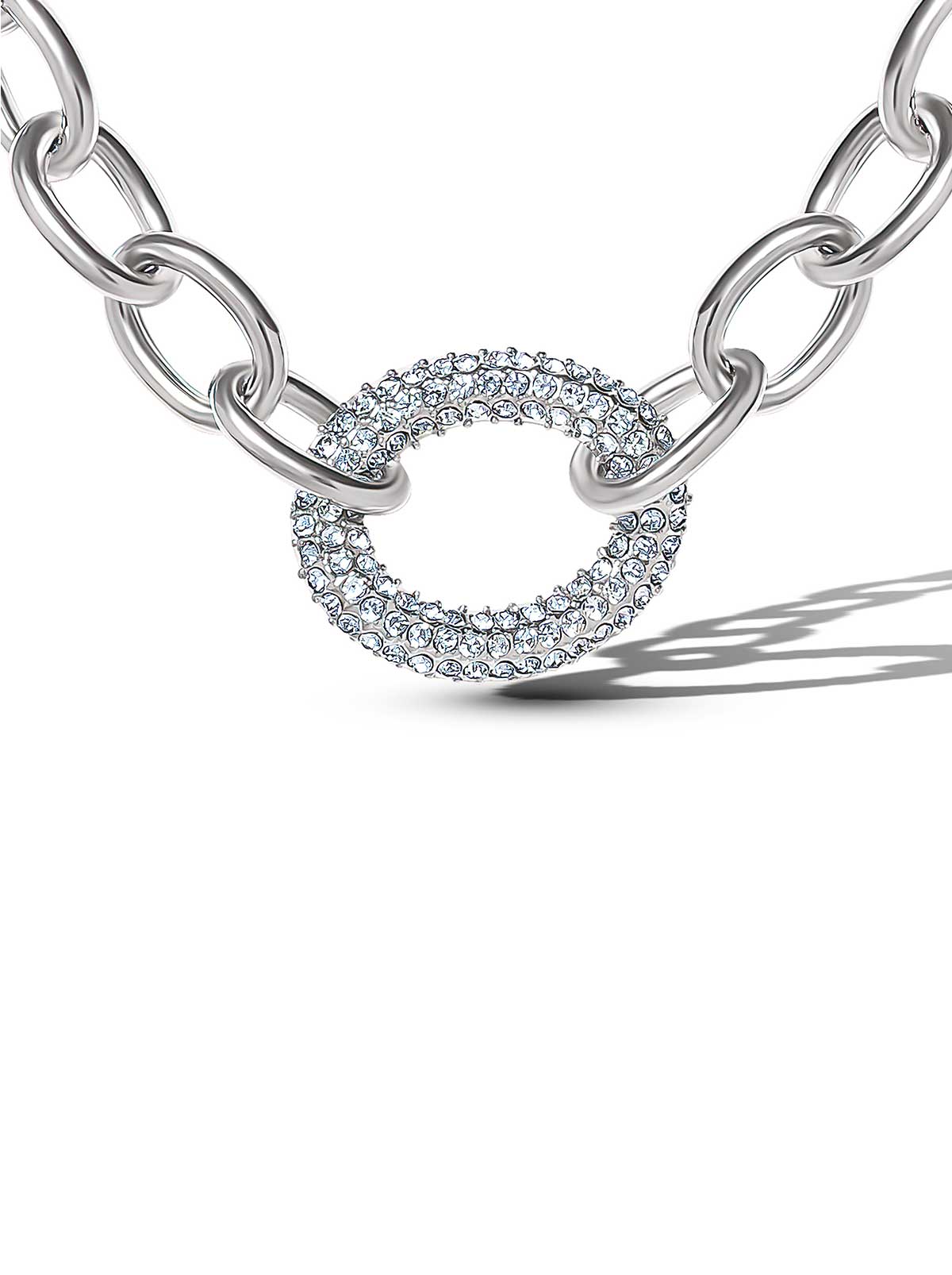 Jessica Simpson Overized Link Pendant Necklace