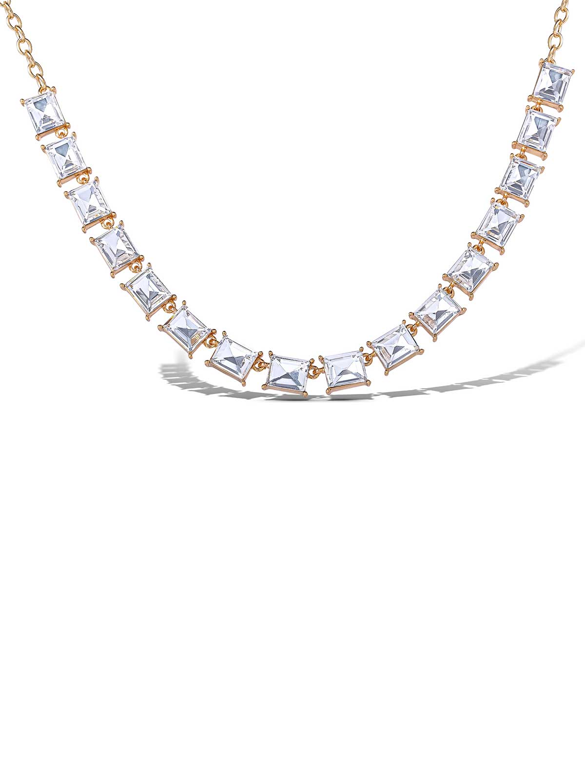 Jessica Simpson Crystal Stone Frontal Necklace