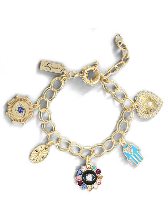 Jessica Simpson Evil Eye Charm Bracelet