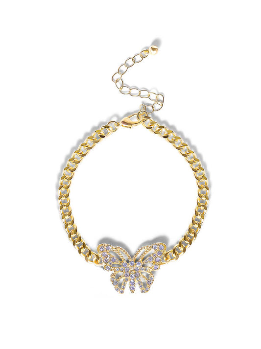 Jessica Simpson Butterfly Charm Bracelet