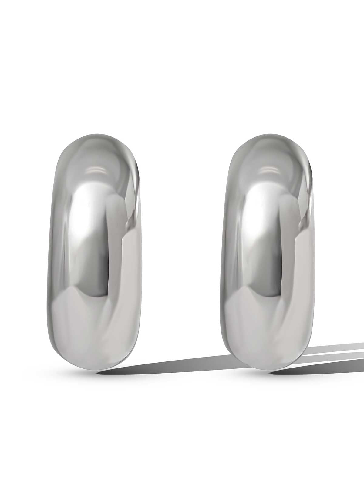 Jessica Simpson Silver Hoop Earrings