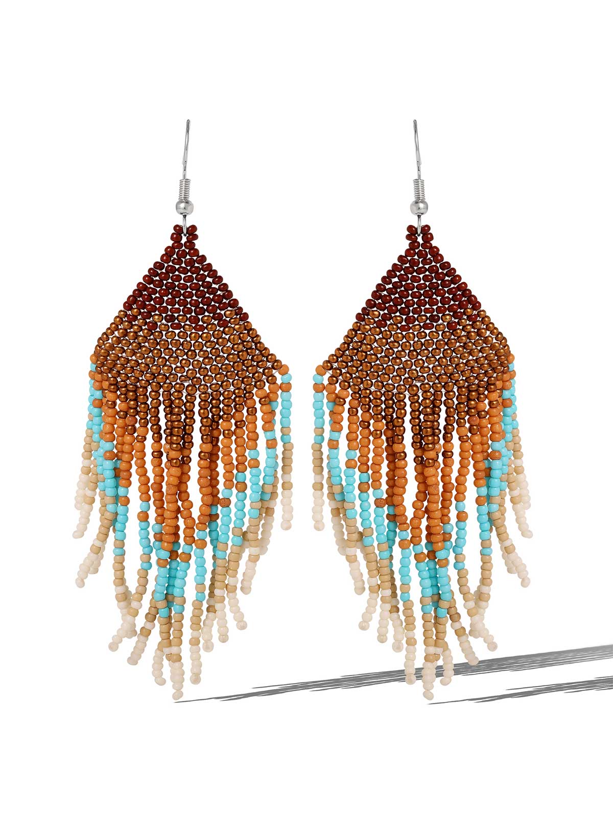 Jessica Simpson Multi Seed Beads Dangle Earring