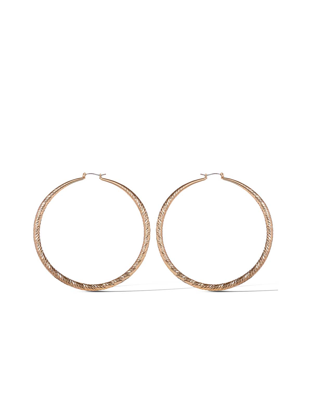 Jessica Simpson Textured Oversized Hoop Earrings