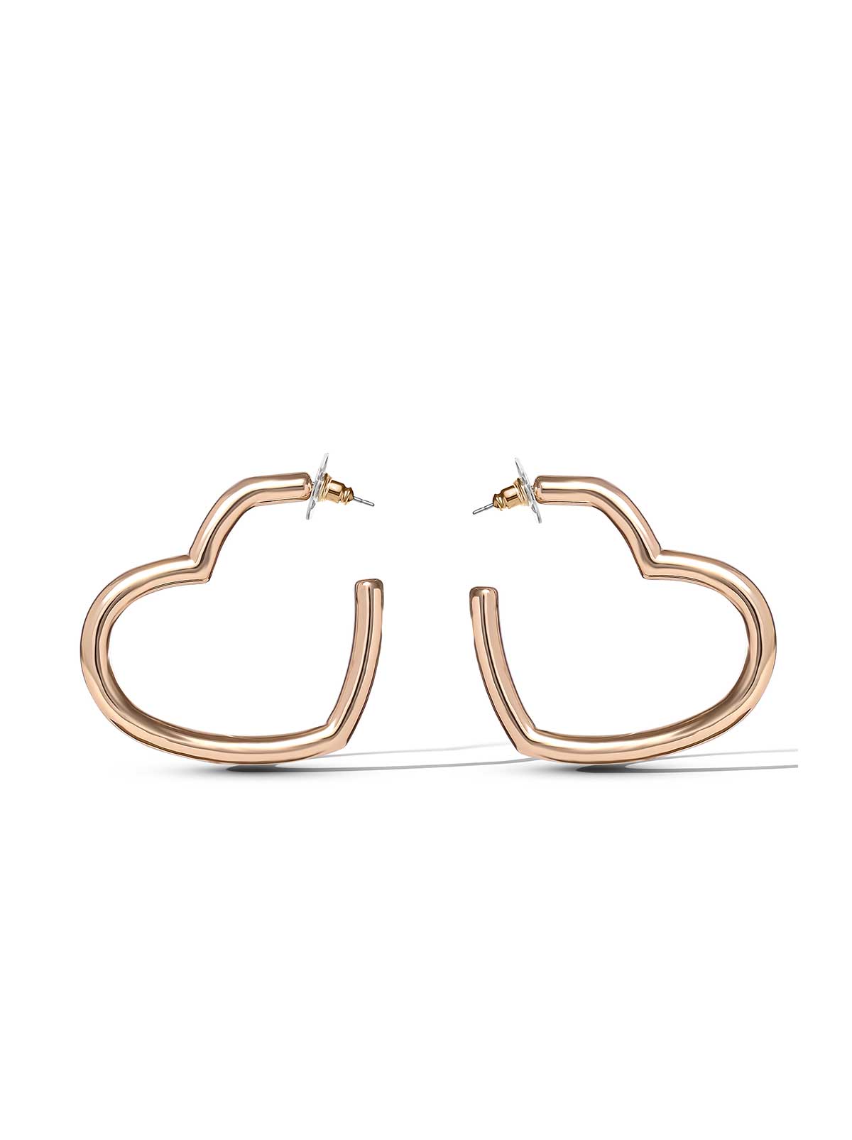 Jessica Simpson Open Heart Hoop Earrings