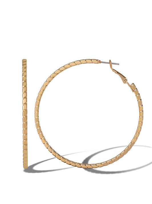 Jessica Simpson Textured Hoop Earrings