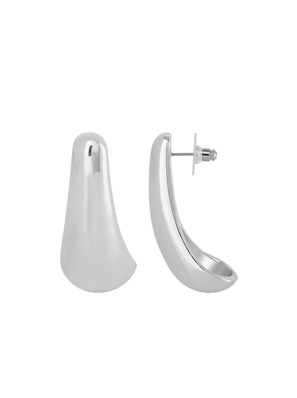 Jessica Simpson Sculpted Teardrop Hoop Earrings