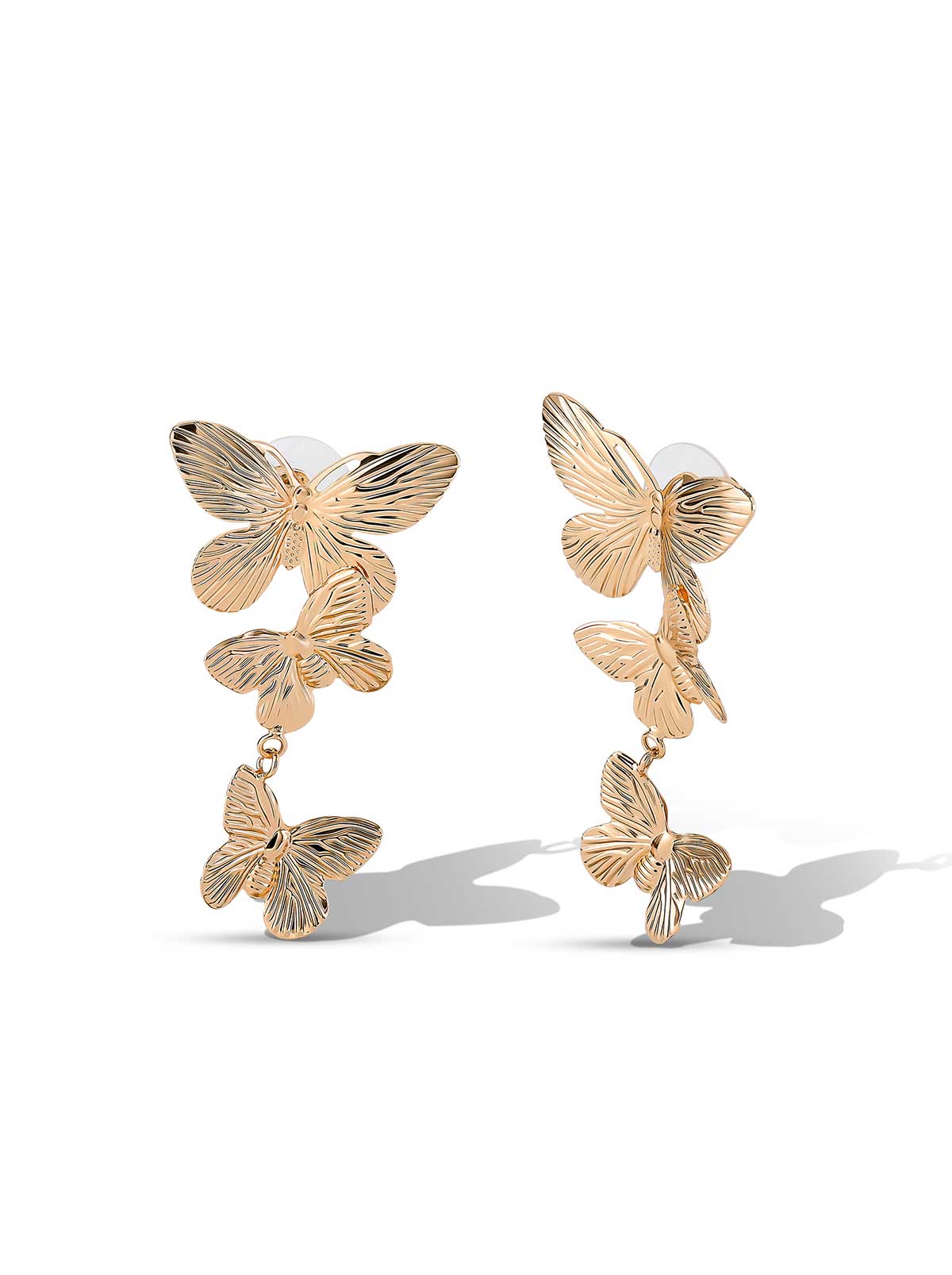 Jessica Simpson Cascading Butterfly Drop Earrings