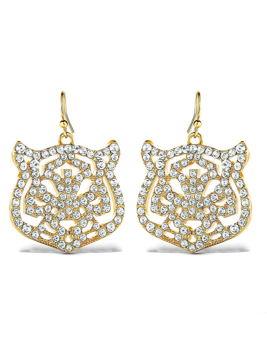 Jessica Simpson Tiger Drop Earrings