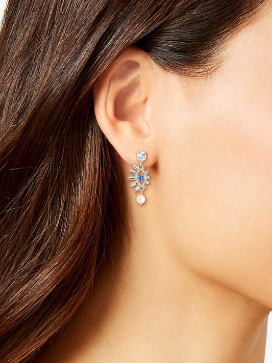 Jessica Simpson Evil Eye Dangle Earrings