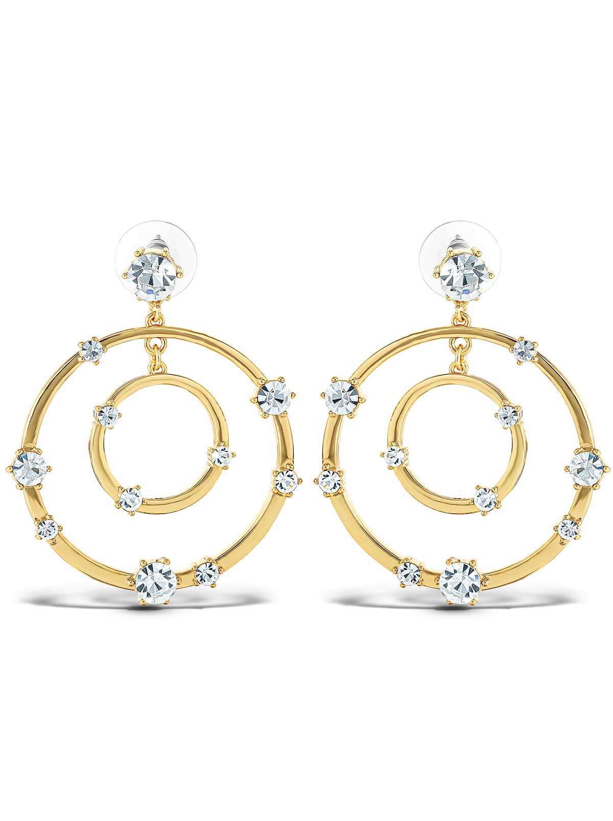 Jessica Simpson Orbital Crystal Drop Earrings