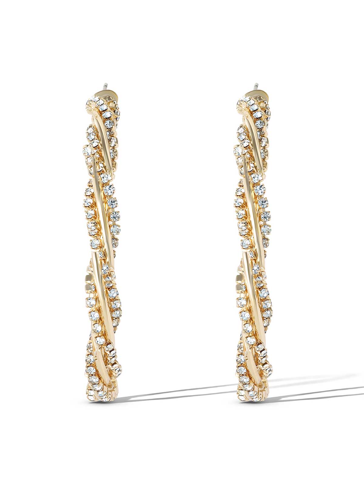 Jessica Simpson Spiral Hoop Earrings